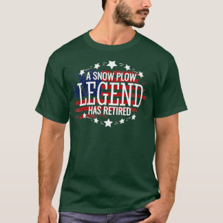 Retired Snow Plough Driver  Retirement Gift  T-Shirt