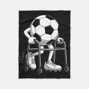 Retired Soccer Player Footll Ll Goal Retirement Fleece Blanket