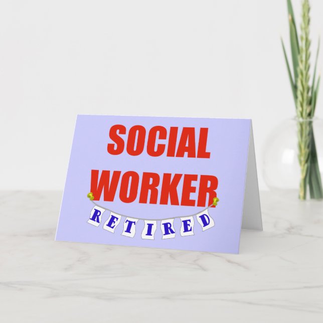 RETIRED SOCIAL WORKER CARD (Front)