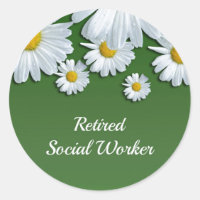 Retired Social Worker, floral design,