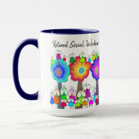 Retired Social Worker Mug