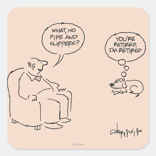 Retired Square Sticker (Front)