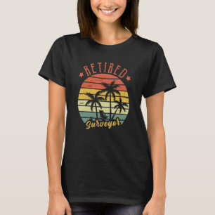 Retired Surveyor Retro Vintage For Men Dad T-Shirt