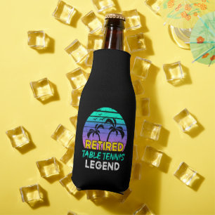 Retired Table Tennis Legend Retirement Gift 80's R Bottle Cooler