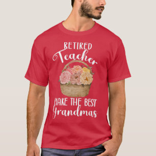 Retired Teacher Best Grandma Teacher Retirement T-Shirt