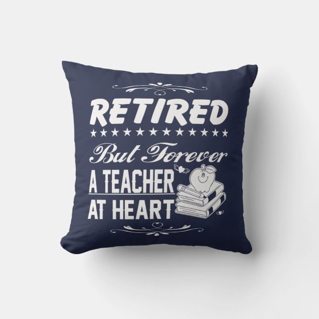 Retired Teacher Cushion (Front)