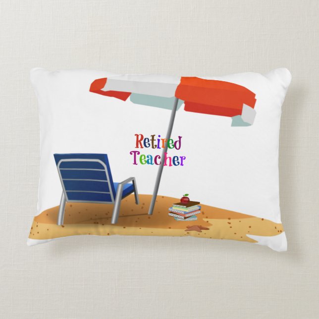 Retired Teacher Decorative Cushion (Back)
