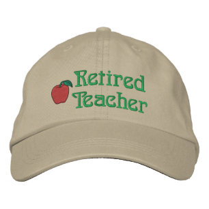Retired Teacher Embroidered Hat