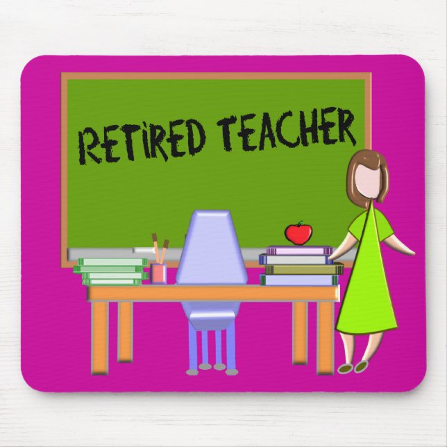 Retired Teacher Gifts Mouse Mat (Front)