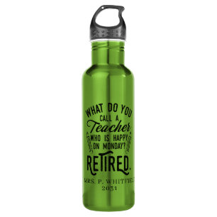 Retired Teacher Head of School Retirement Custom 710 Ml Water Bottle