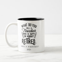 Retired Teacher Head of School Retirement Custom