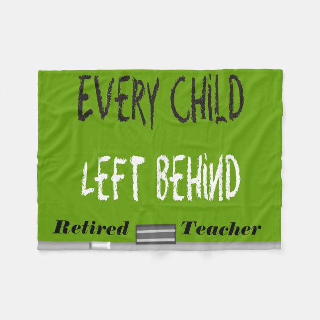 Retired Teacher Humour Fleece Blanket (Front (Horizontal))