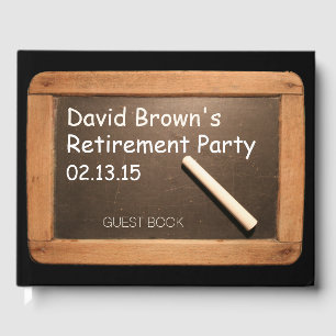 Retired Teacher Retirement Party Guest Book