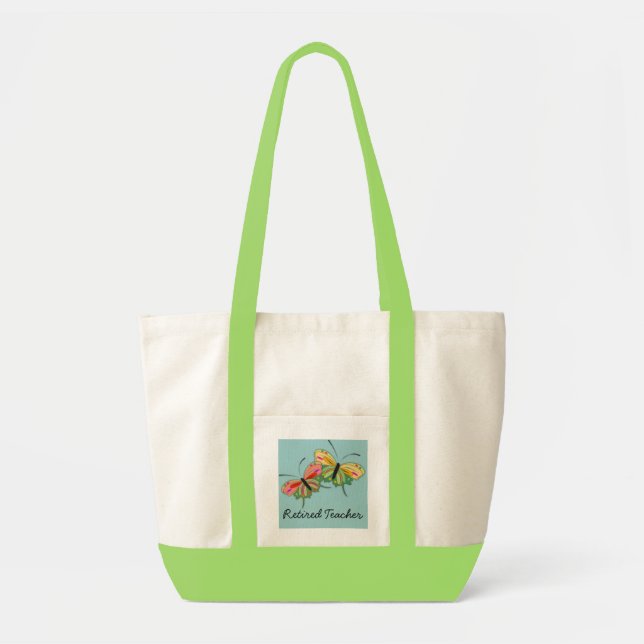 Retired Teacher Tote Bag (Front)