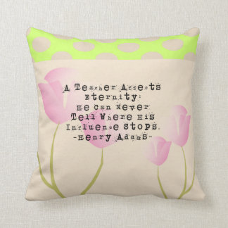 Retired Teacher Tulips Nap Pillow