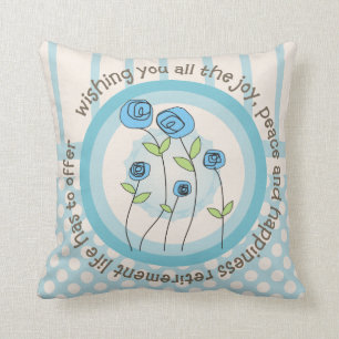 Retired Teacher Whimsical Art Pillow