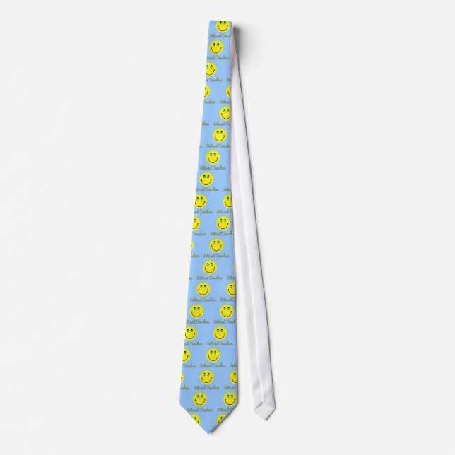 Retired Teacher YELLOW Tie (Front)