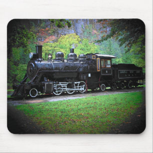 Retired Train Engine From Seattle Mouse Mat