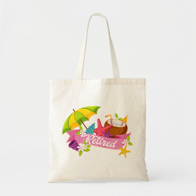 Retired Tropical Tote Bag (Front)