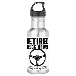 Retired Truck Driver Beer - I Finally Drove My La 532 Ml Water Bottle