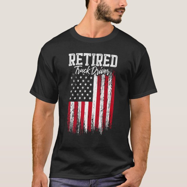 Retired Truck Driver Trucker Retirement 1 T-Shirt (Front)