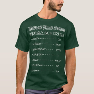 Retired Truck Driver Trucker Retirement 2419 T-Shirt
