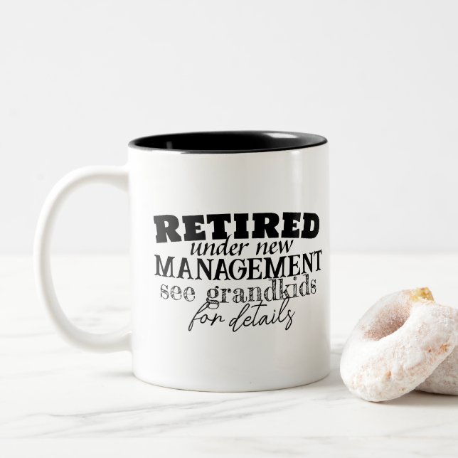 Retired  Two-Tone coffee mug (With Donut)