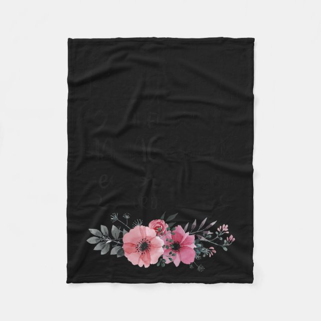 Retired Under New Management Grandson Funny Grandm Fleece Blanket (Front)