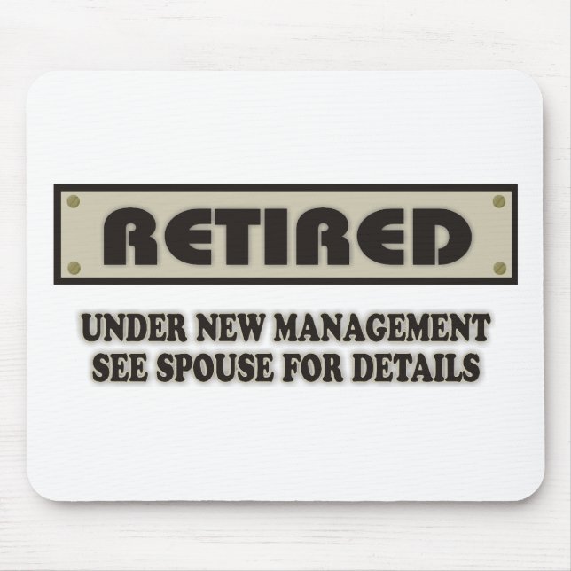 RETIRED. Under New Management Mouse Mat (Front)