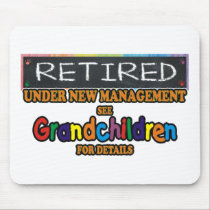 Retired Under New Management Mouse Mat