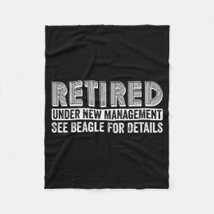 Retired Under New Management See Beagle For Detail Fleece Blanket