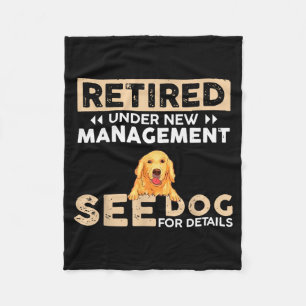Retired Under New Management See Dog For Details  Fleece Blanket