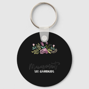 Retired Under New Management See Grandkids Funny R Key Ring