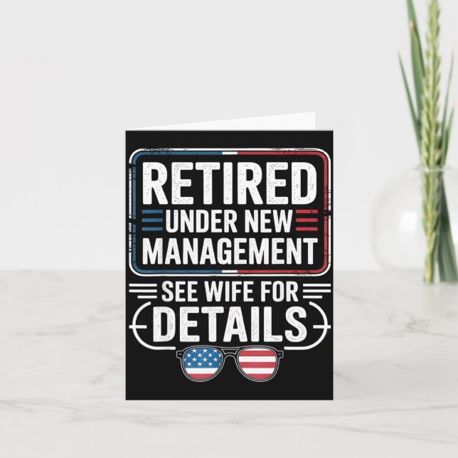 Retired Under New Management See Wife For Details  Card (Front)