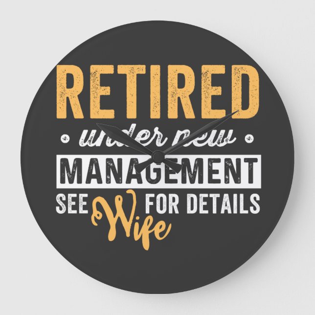 retired under new management see wife for details. large clock (Front)