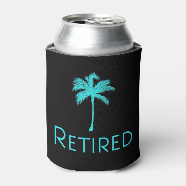 Retired Vacation Palm Tree Can Cooler (Can Front)