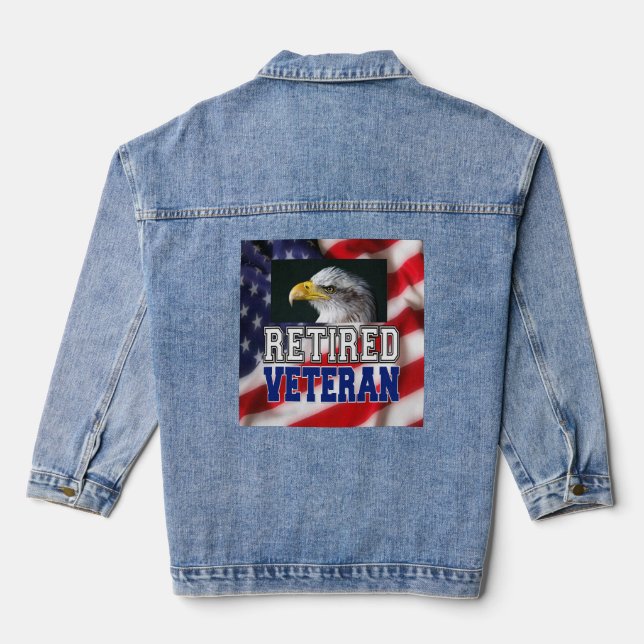 Retired Veteran Denim Jacket (Back)