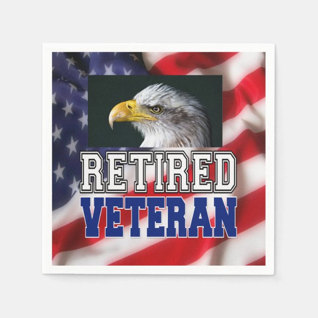 Retired Veteran Napkin (Front)