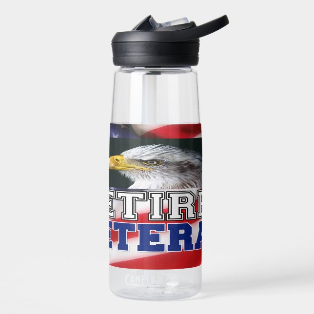Retired Veteran Water Bottle (Left)