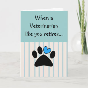 Retired Veterinarian Greeting Card