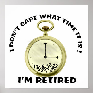 Retired watch poster
