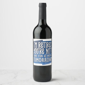 Retired Wine Label