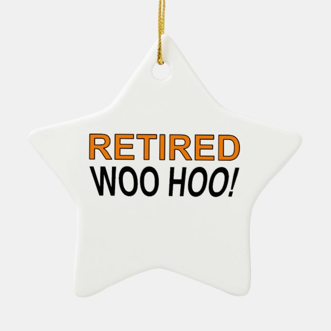 Retired Woo Hoo Ceramic Tree Decoration (Front)