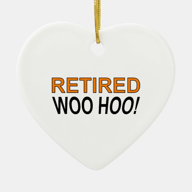 Retired Woo Hoo Ceramic Tree Decoration (Front)
