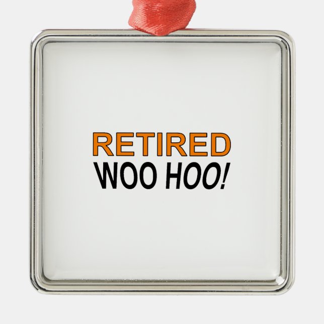 Retired Woo Hoo Metal Tree Decoration (Front)