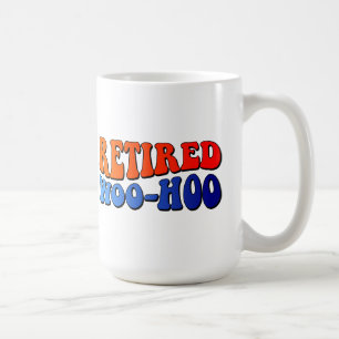 Retired Woo Hoo Vintage Groovy Text Coffee Mug