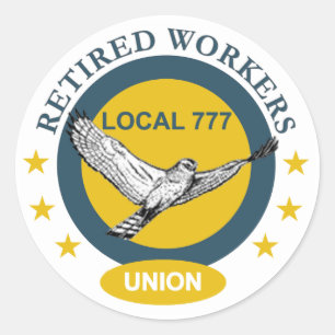 Retired Workers Union Classic Round Sticker
