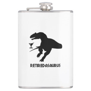 Retiredasaurus Hip Flask