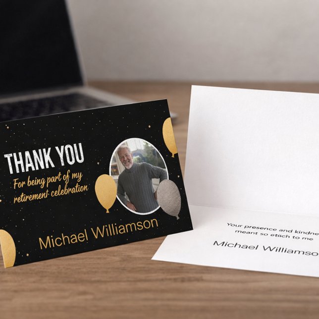 Retiree Appreciation Folded Thank You Card (Creator Uploaded)