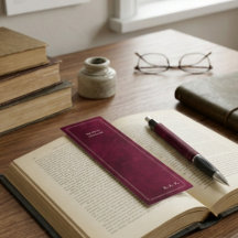 Retiree Legacy Leather Style Bookmark